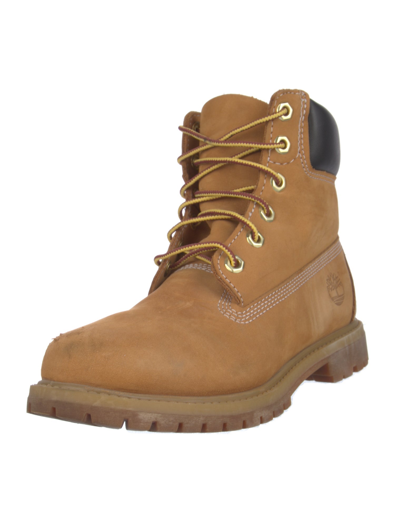 Timberland Nubuck Leather Trim Embellishment Combat Boots