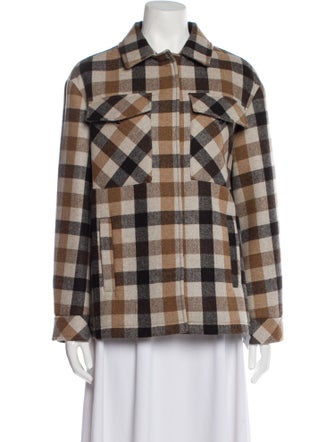 T-Jacket By Tonello Plaid Print Jacket