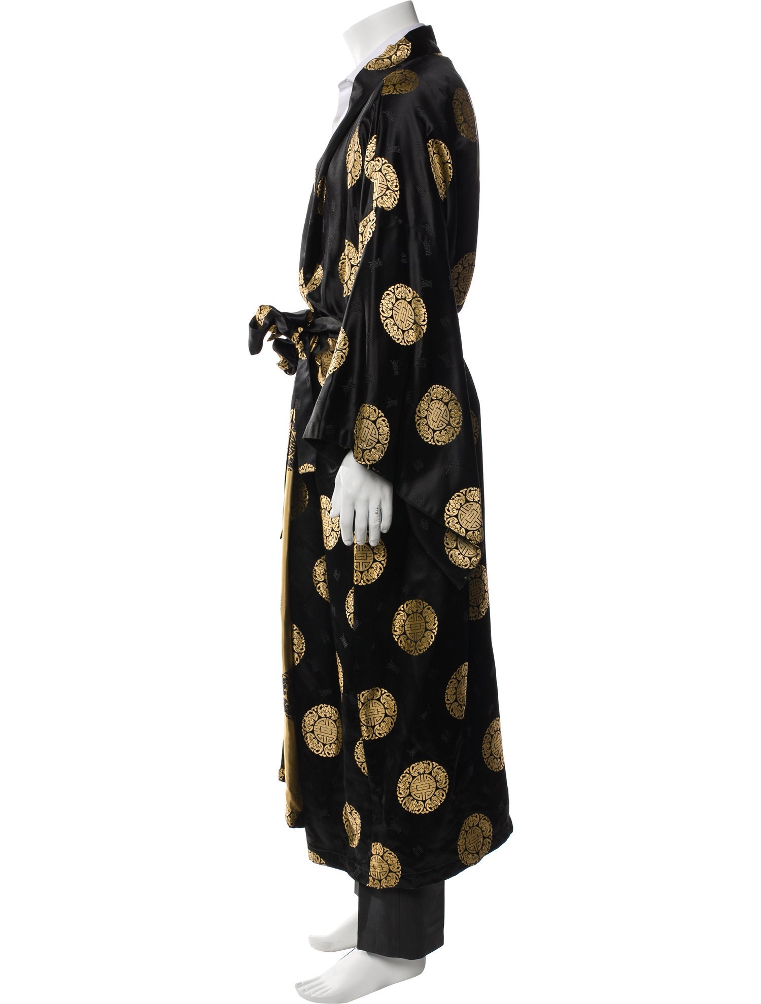 The J. Peterman Co. Printed Embroidered Accent Robe