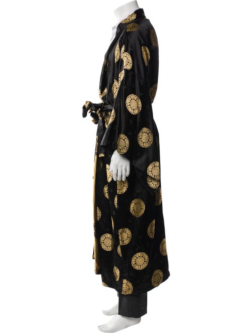 The J. Peterman Co. Printed Embroidered Accent Robe