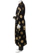 The J. Peterman Co. Printed Embroidered Accent Robe