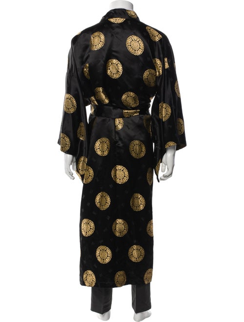 The J. Peterman Co. Printed Embroidered Accent Robe