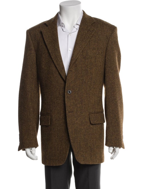 The J. Peterman Co. Wool Tweed Pattern Peacoat
