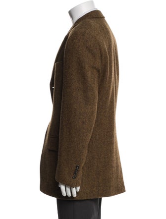 The J. Peterman Co. Wool Tweed Pattern Peacoat