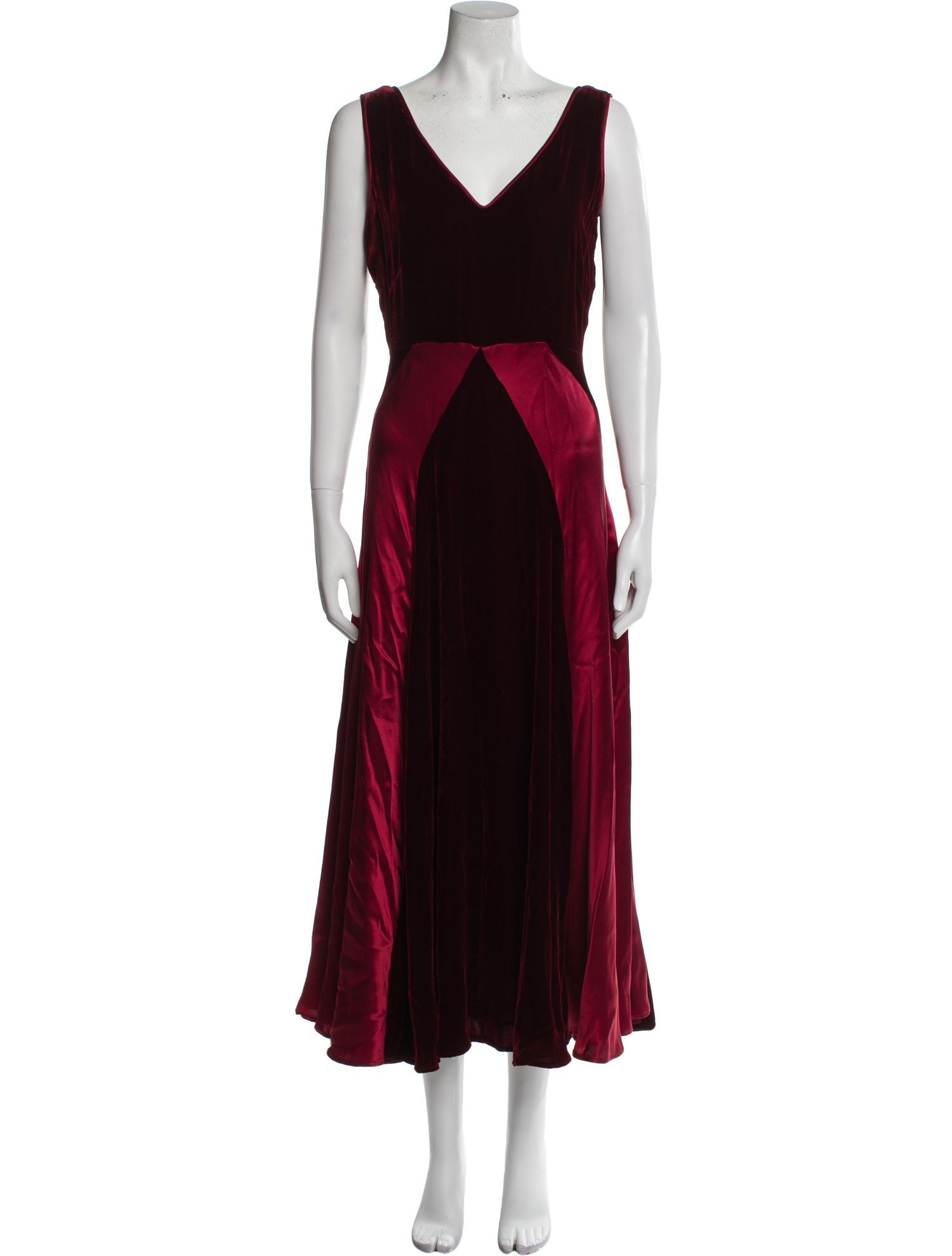 The J. Peterman Co. V-Neck Long Dress