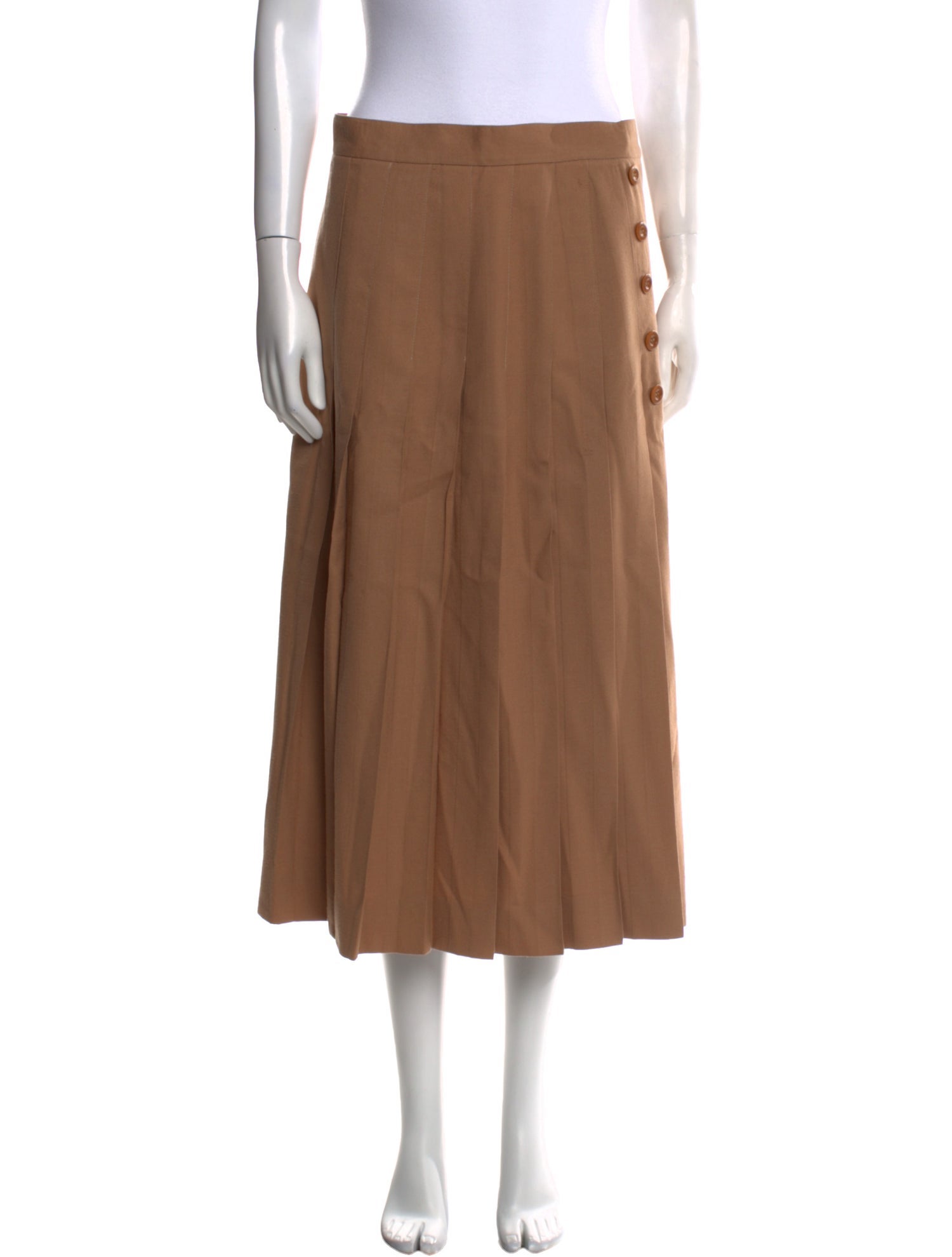 The J. Peterman Co. Wool Midi Length Skirt