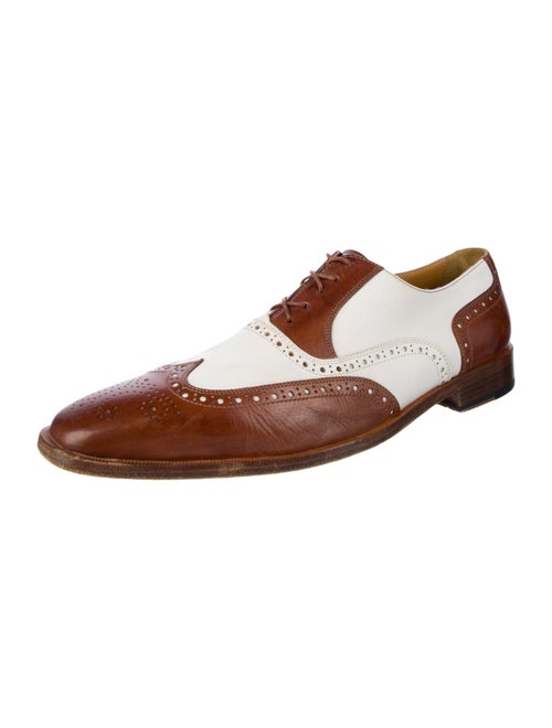 The J. Peterman Co. Leather Colorblock Pattern Spectators