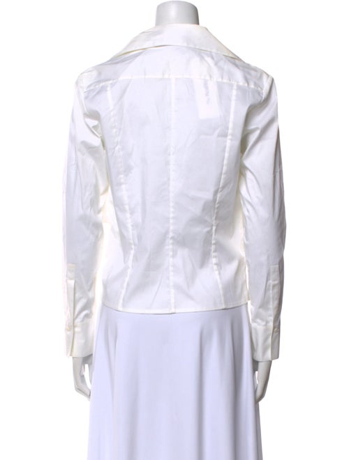 The J. Peterman Co. V-Neck Long Sleeve Crop Top