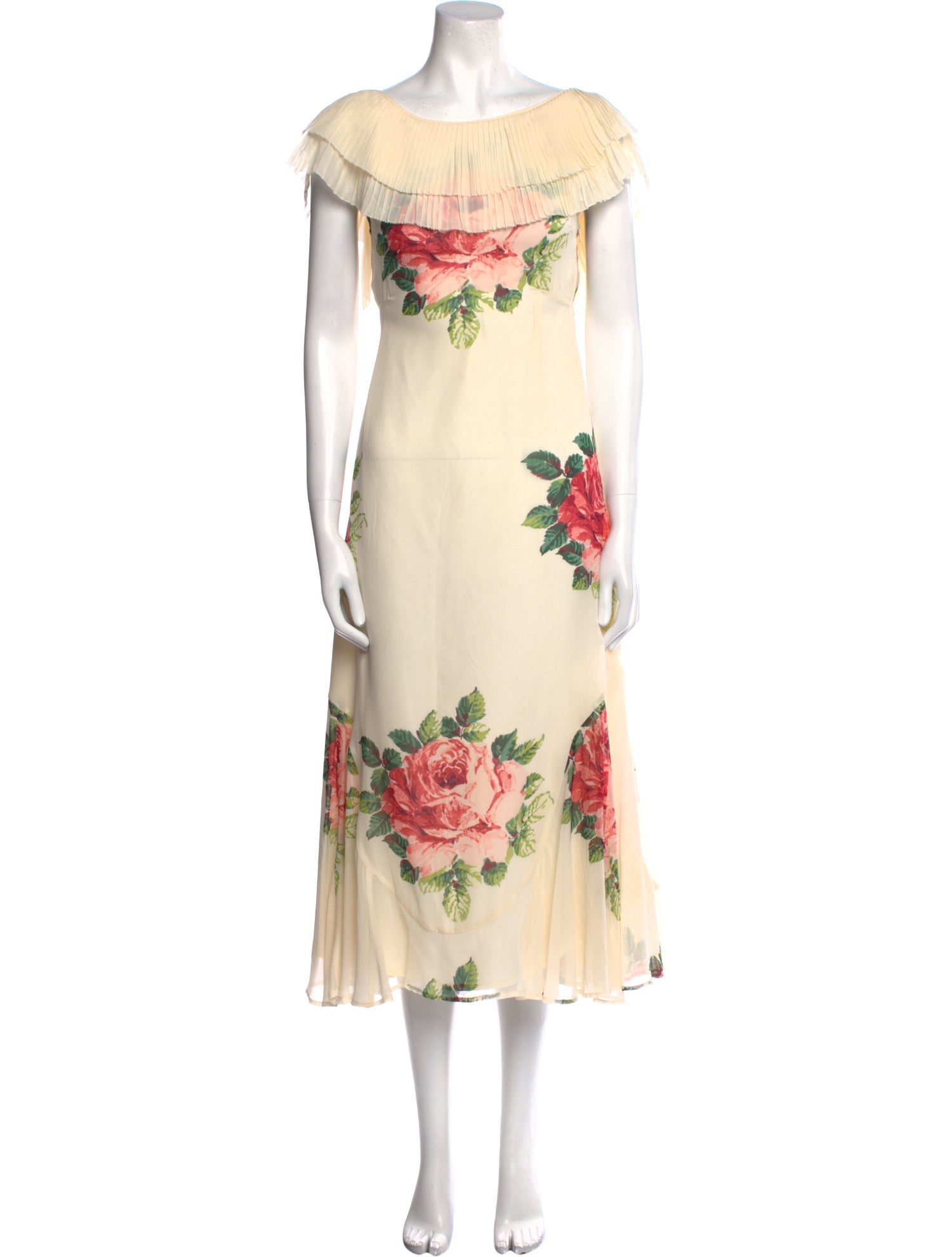 The J. Peterman Co. Silk Long Dress