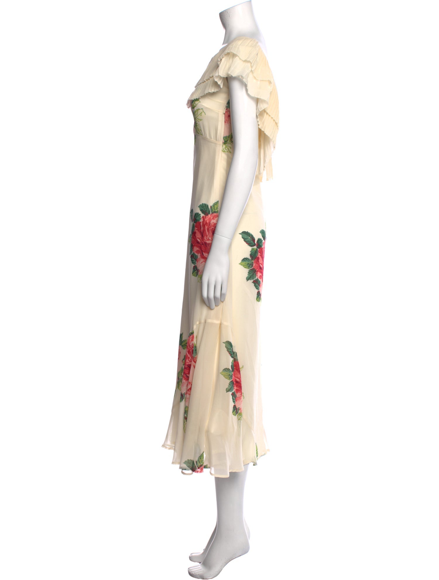 The J. Peterman Co. Silk Long Dress