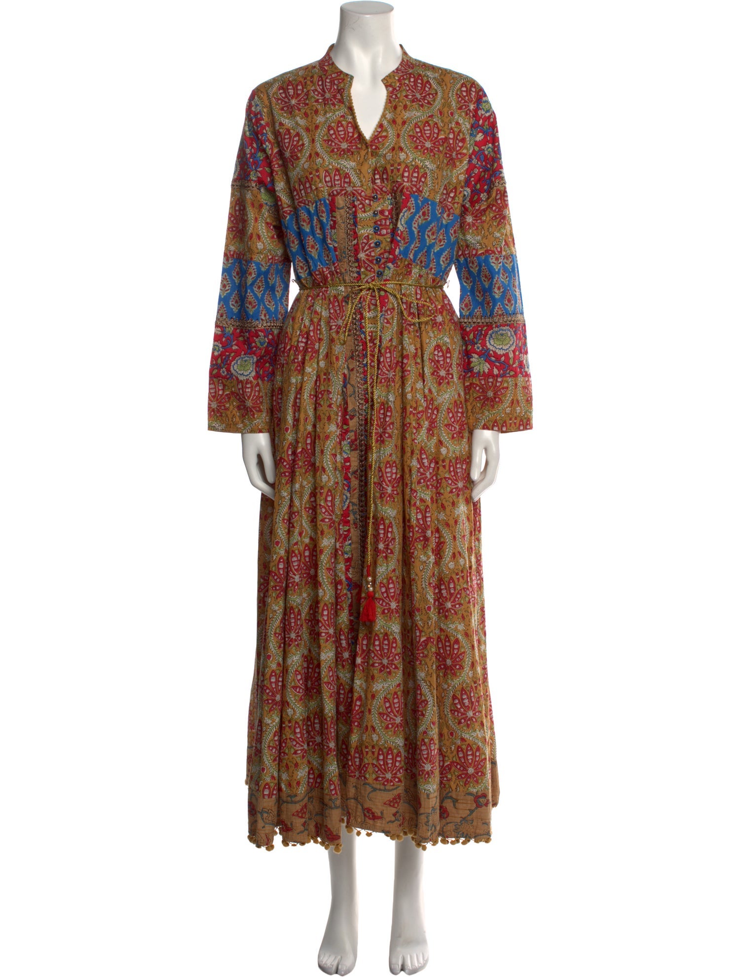 The J. Peterman Co. Paisley Print Long Dress