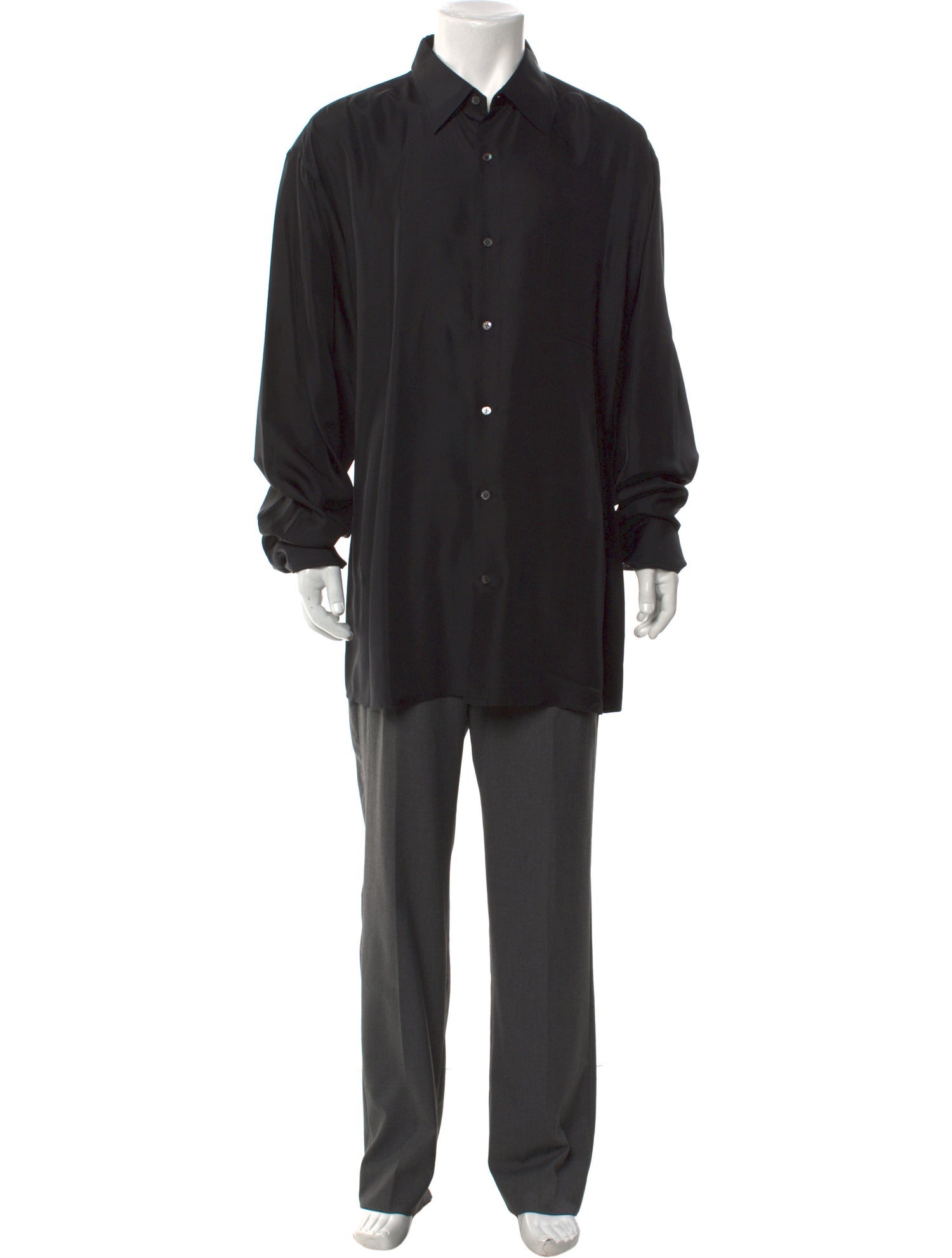 The J. Peterman Co. Silk Long Sleeve Shirt