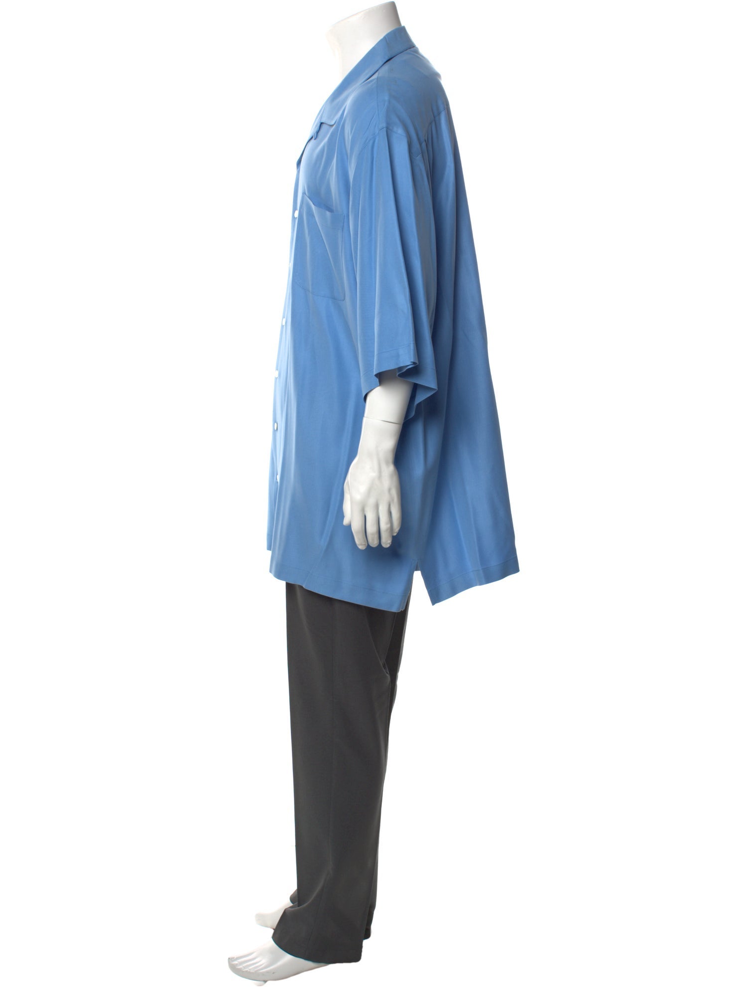 The J. Peterman Co. Silk Three-Quarter Sleeve Shirt