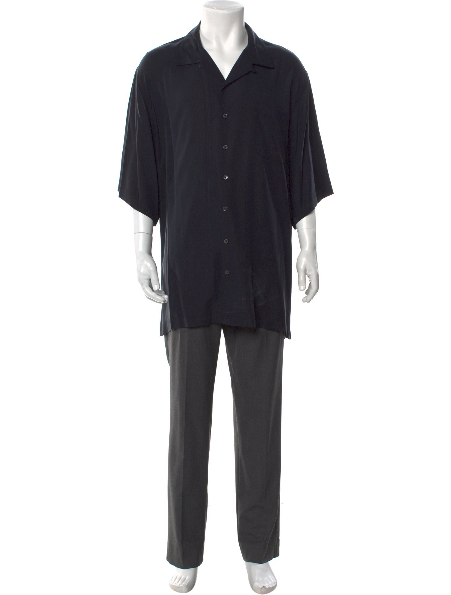 The J. Peterman Co. Silk Short Sleeve Shirt
