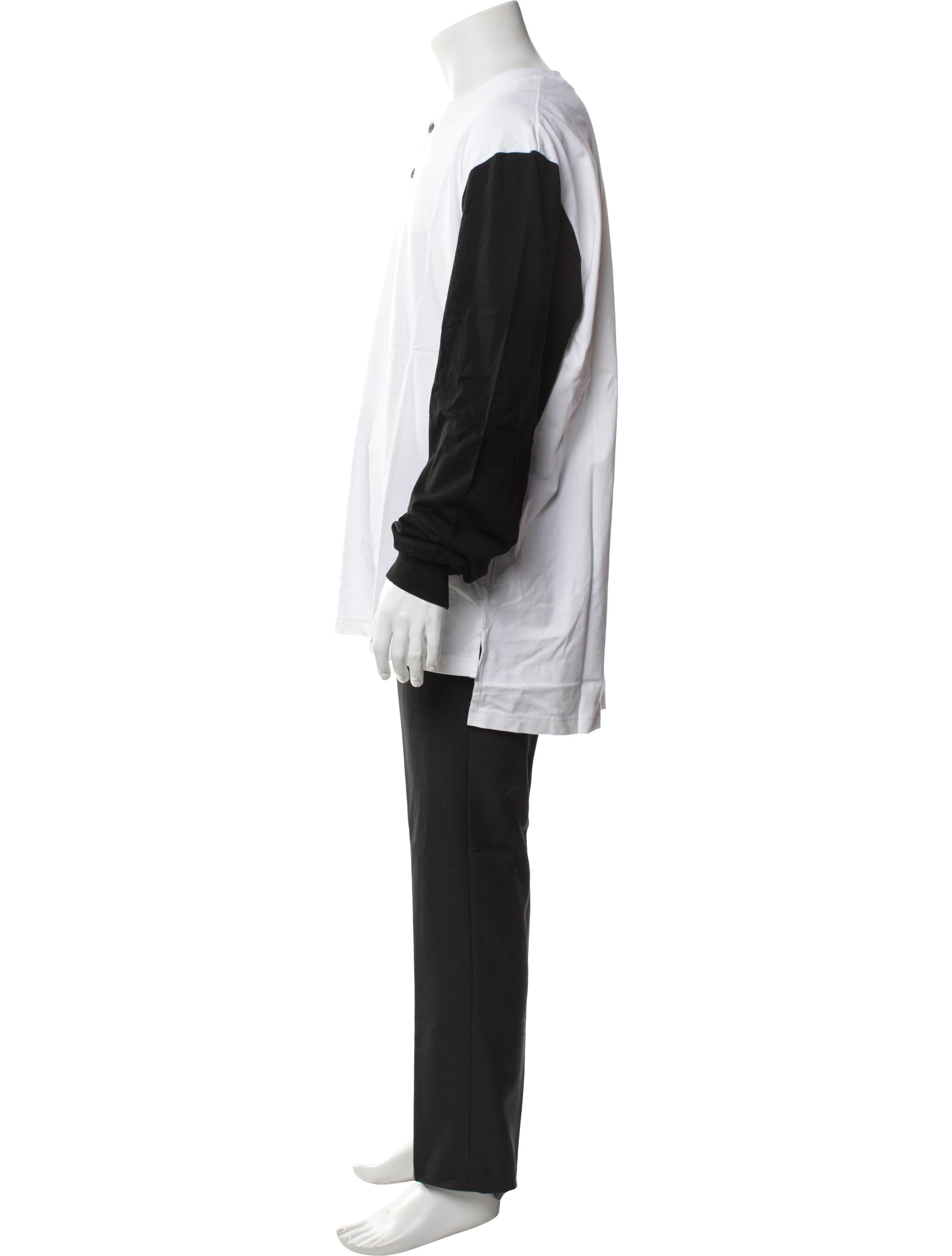 The J. Peterman Co. Colorblock Pattern Crew Neck Henley