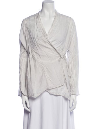 Toujours V-Neck Long Sleeve Blouse