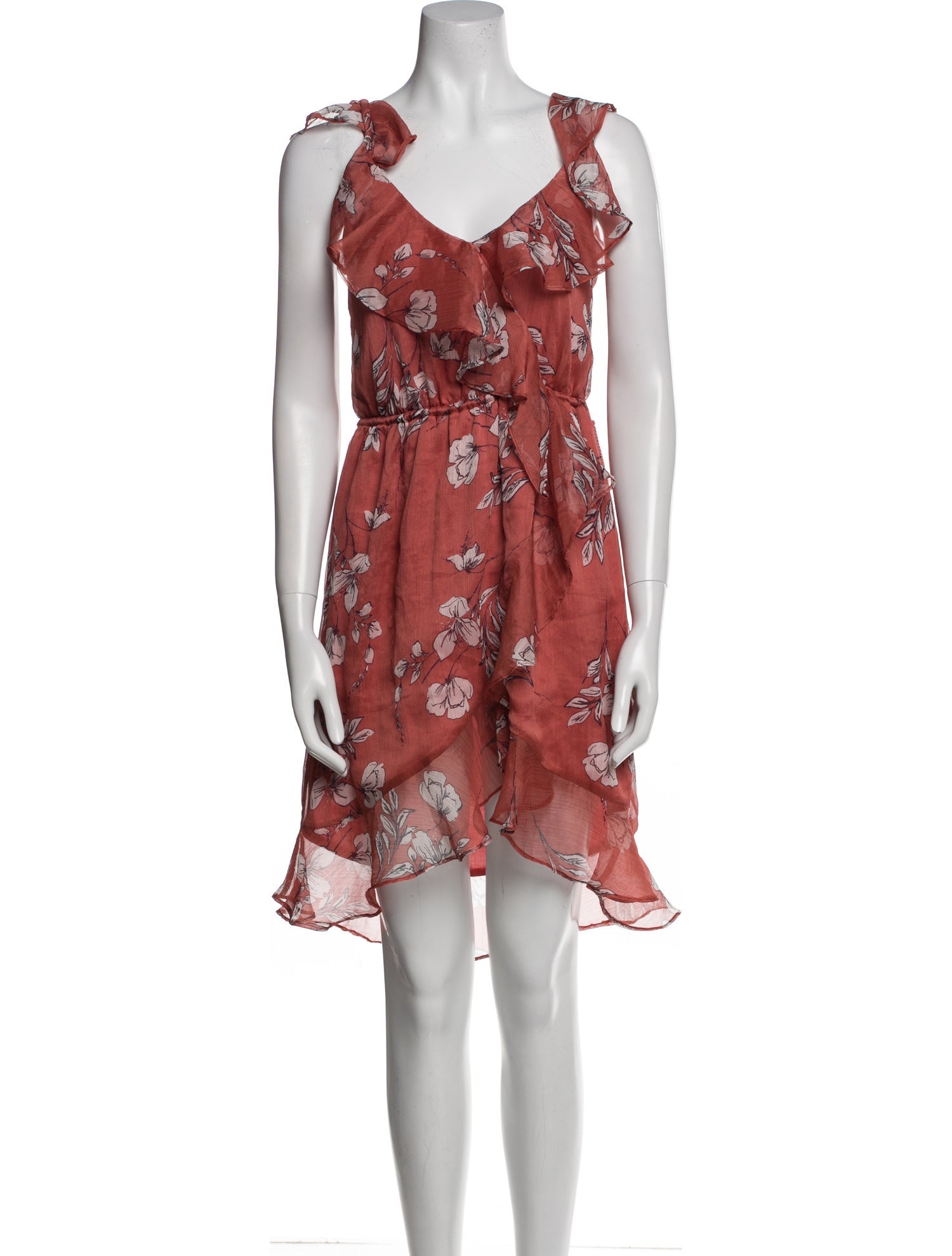 TJD Floral Print Mini Dress
