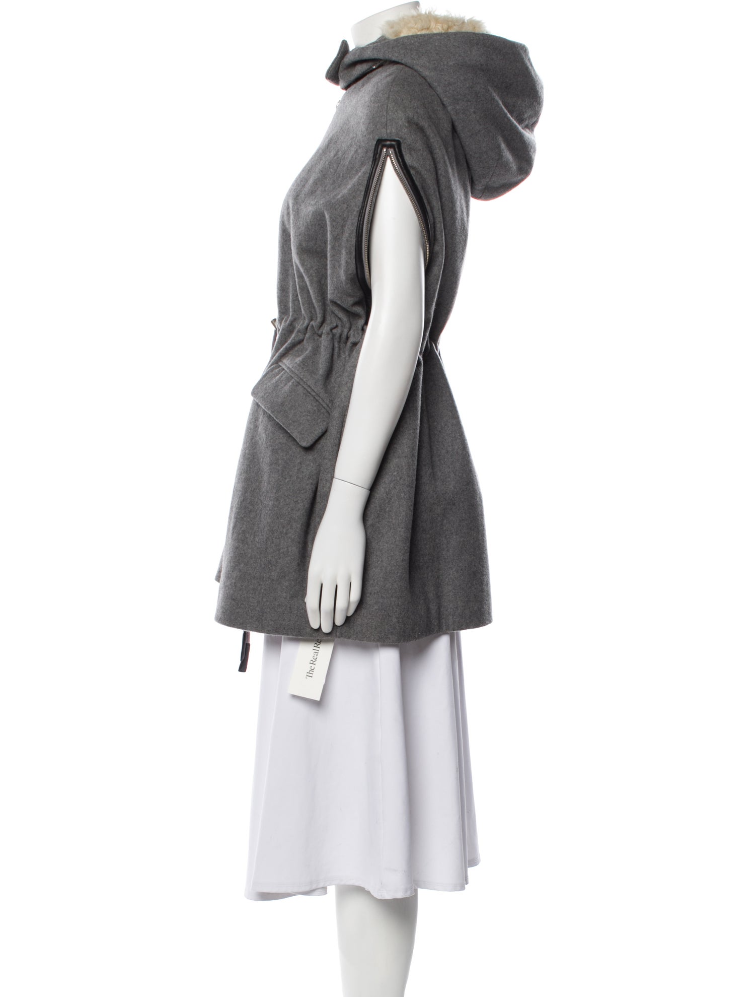 Thakoon Addition Wool Fur Coat