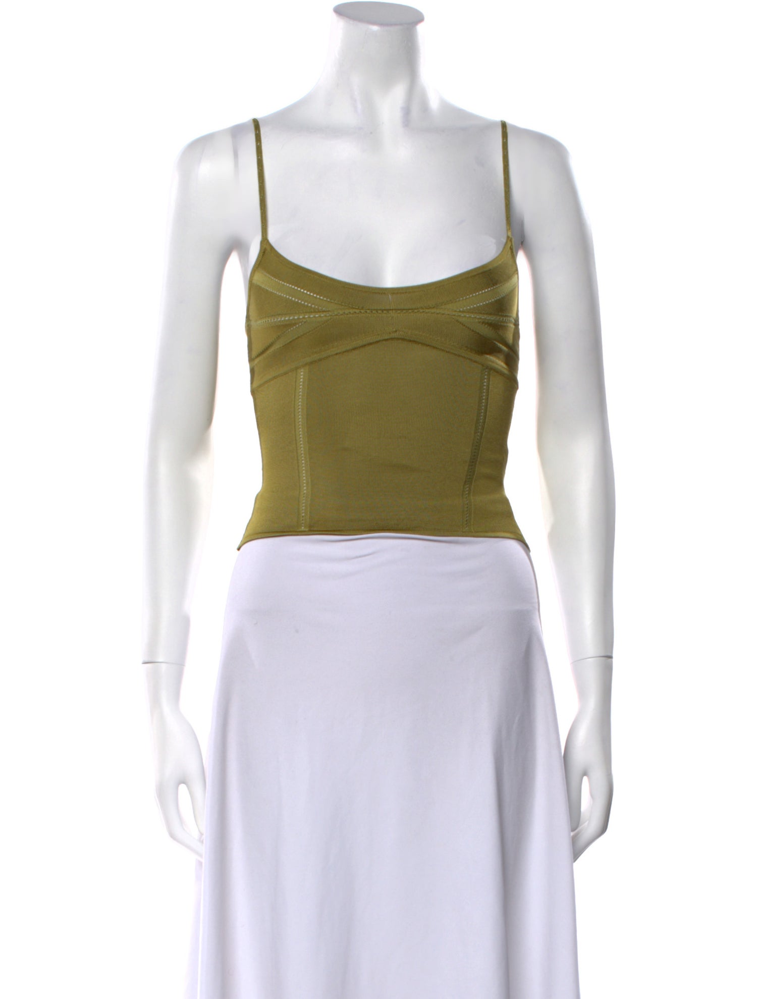 Tank Air Square Neckline Sleeveless Crop Top