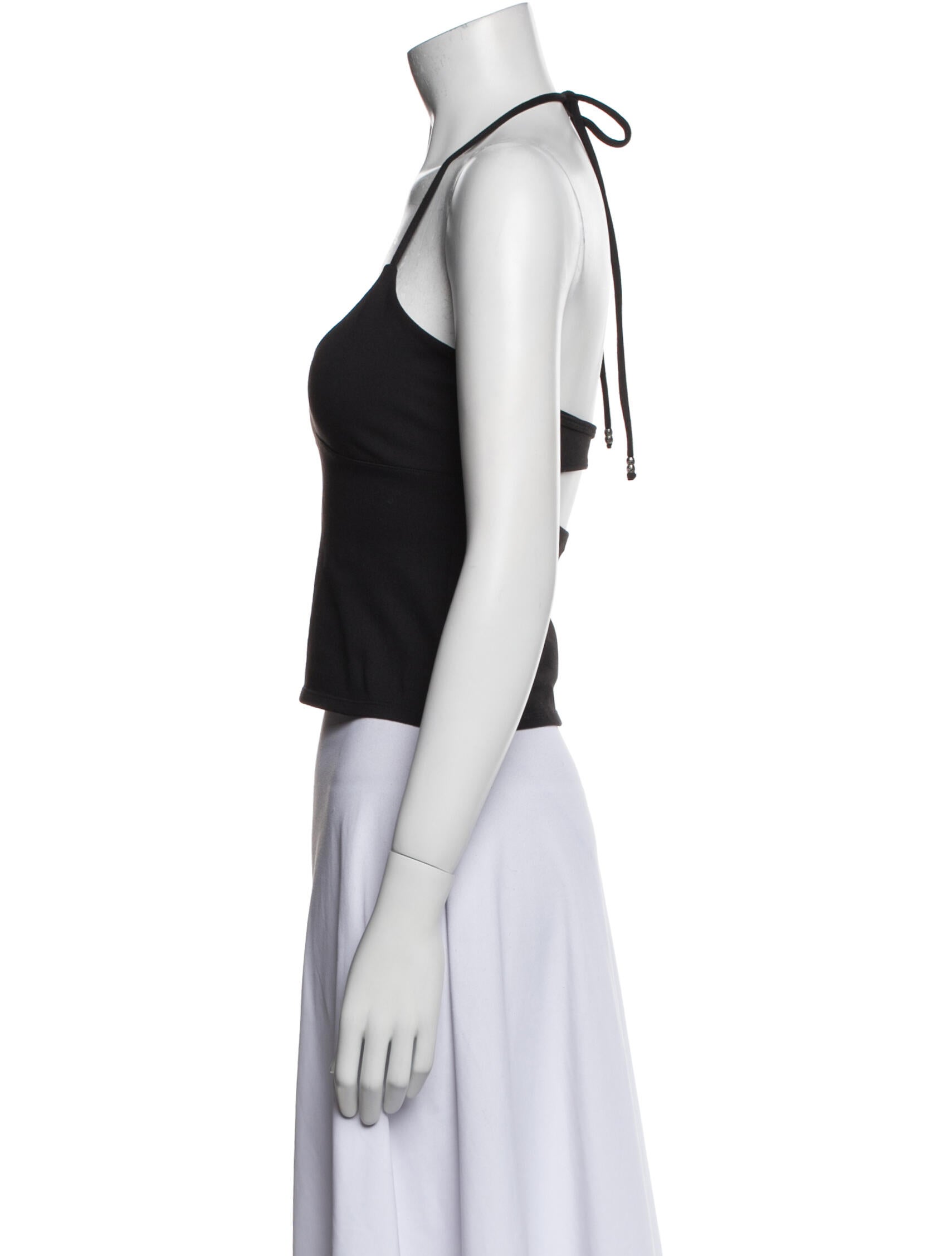 Tank Air Halterneck Sleeveless Crop Top