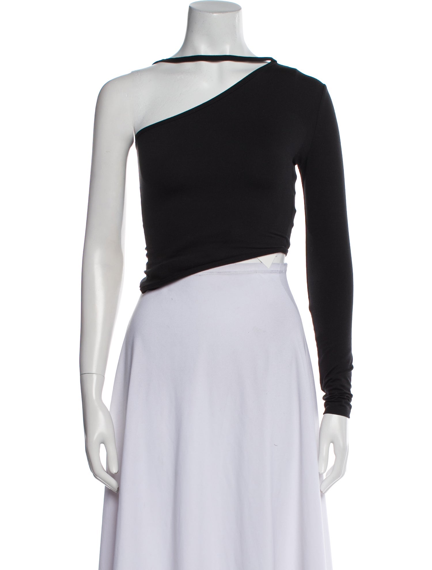 Tank Air One-Shoulder Long Sleeve Crop Top