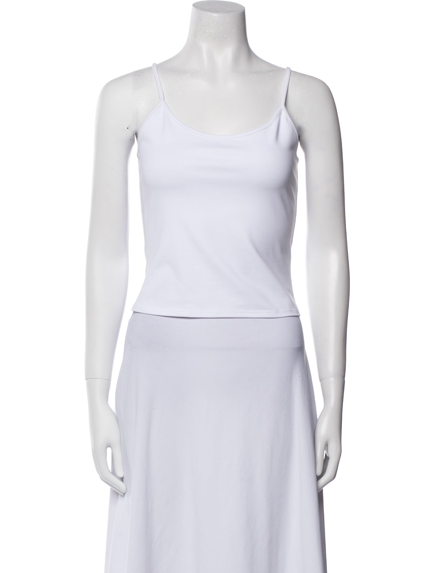 Tank Air Scoop Neck Sleeveless Crop Top