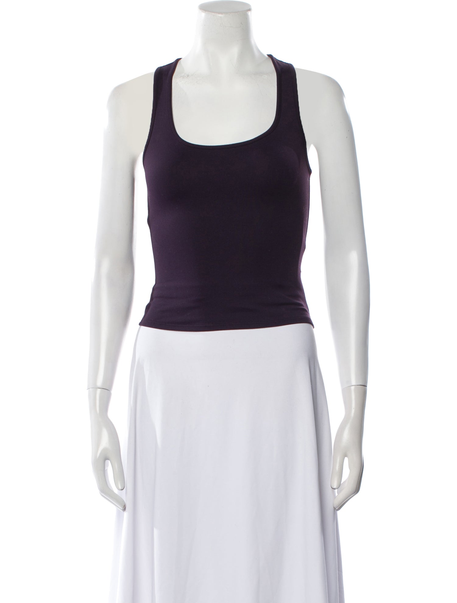 Tank Air Scoop Neck Sleeveless Top