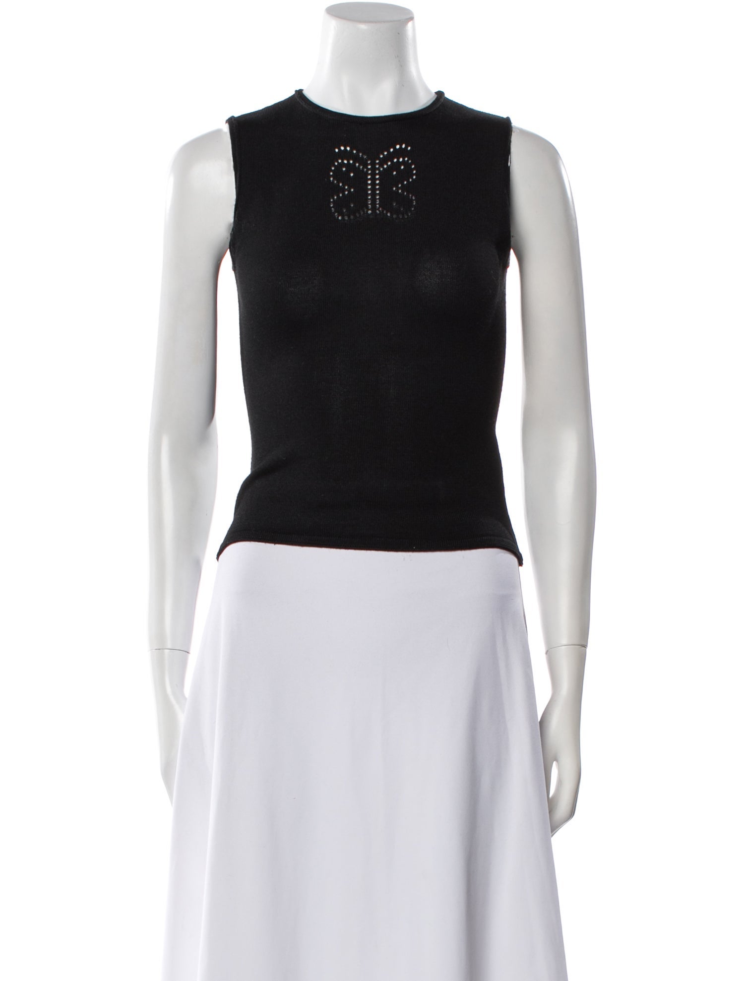 Tank Air Crew Neck Sleeveless Crop Top