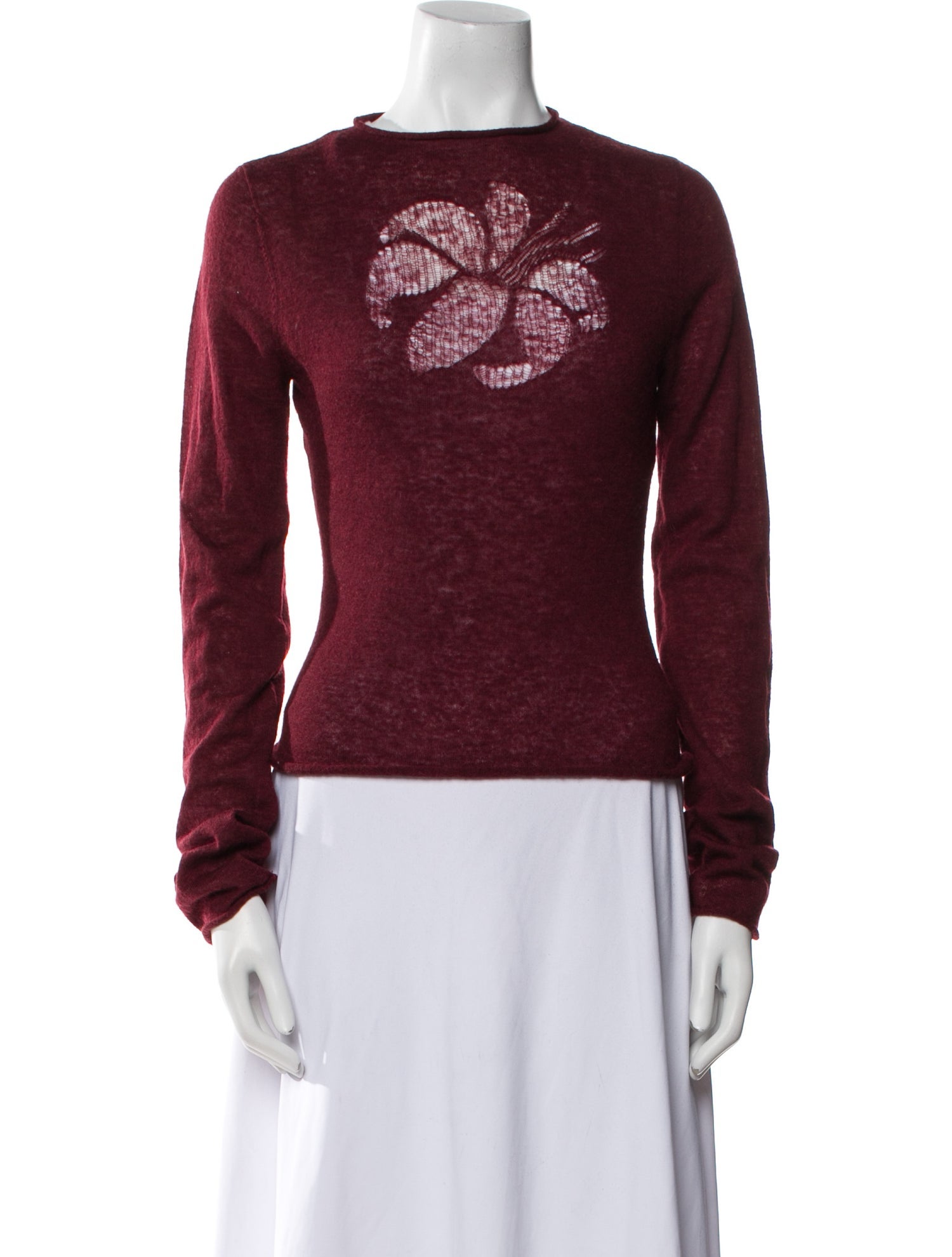 Tank Air Graphic Print Crew Neck Sweater