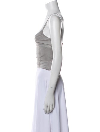 Tank Air Square Neckline Sleeveless Crop Top