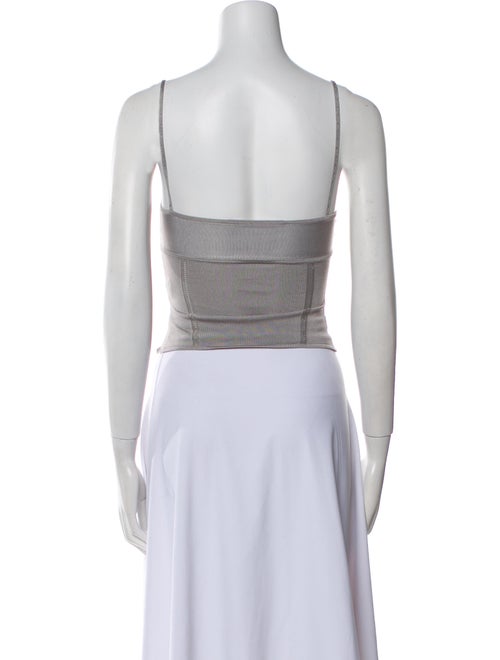 Tank Air Square Neckline Sleeveless Crop Top