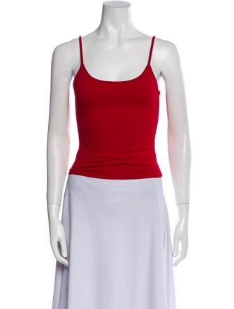 Tank Air Scoop Neck Sleeveless Top