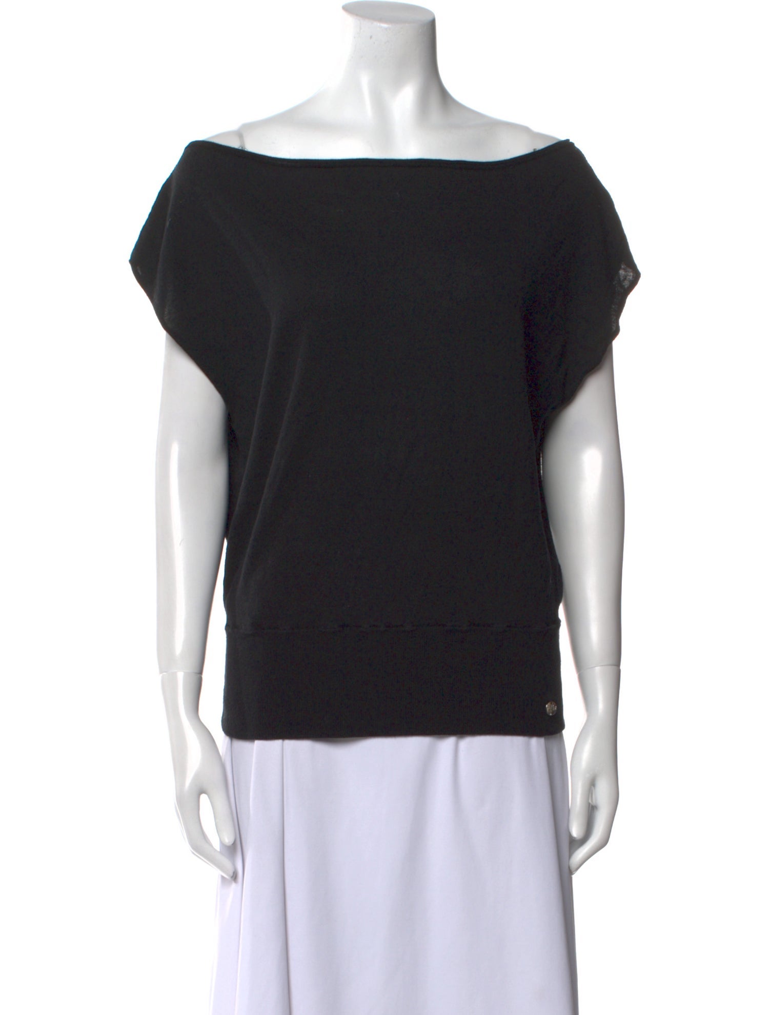 Tank Air Bateau Neckline Short Sleeve Top