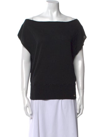 Tank Air Bateau Neckline Short Sleeve Top