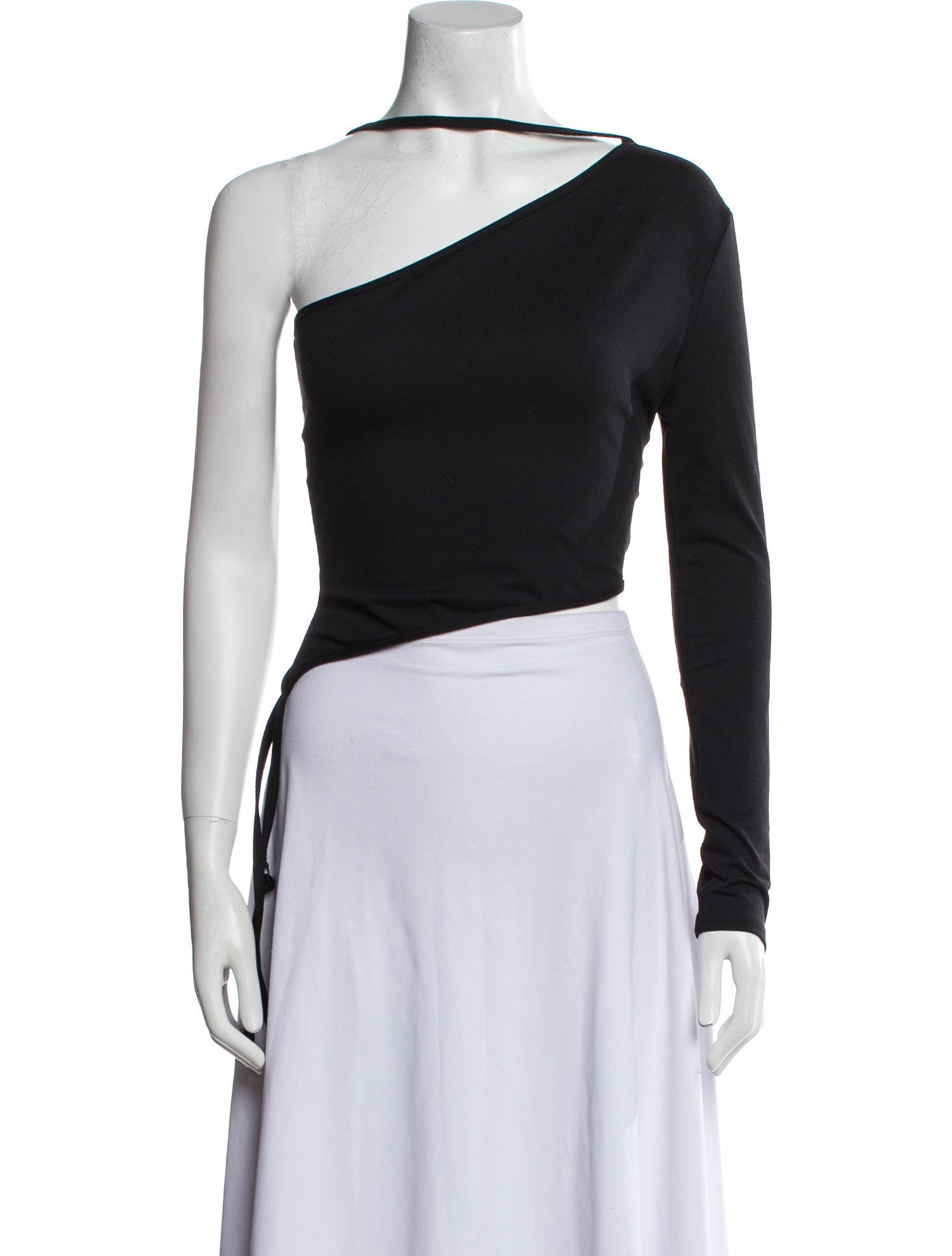 Tank Air One-Shoulder Long Sleeve Crop Top