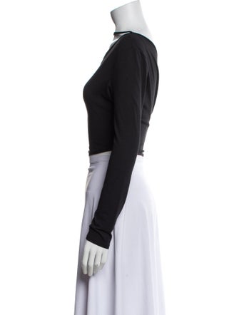 Tank Air One-Shoulder Long Sleeve Crop Top