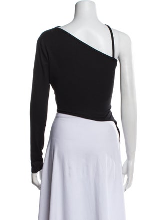 Tank Air One-Shoulder Long Sleeve Crop Top