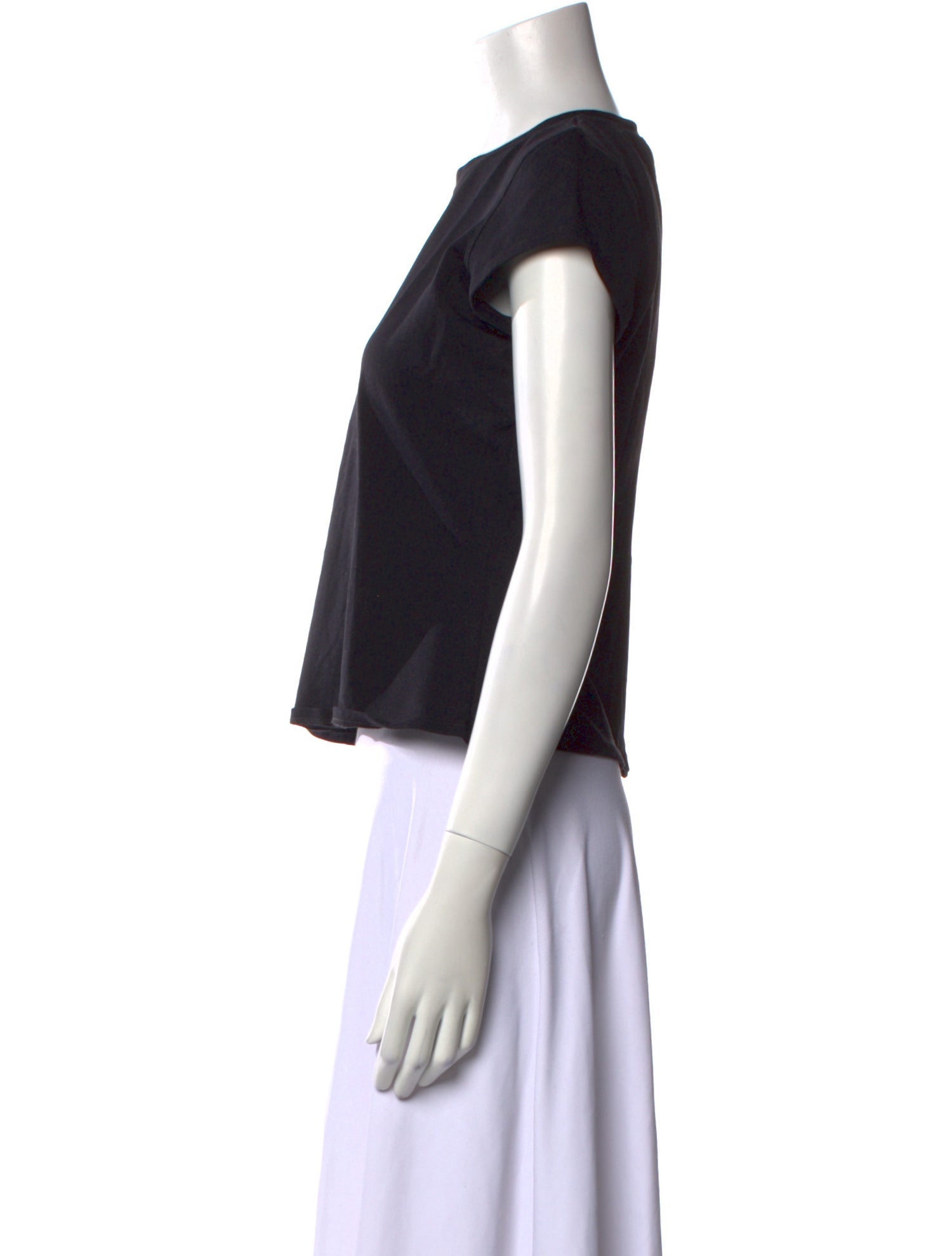 Tank Air Graphic Print Crew Neck Crop Top