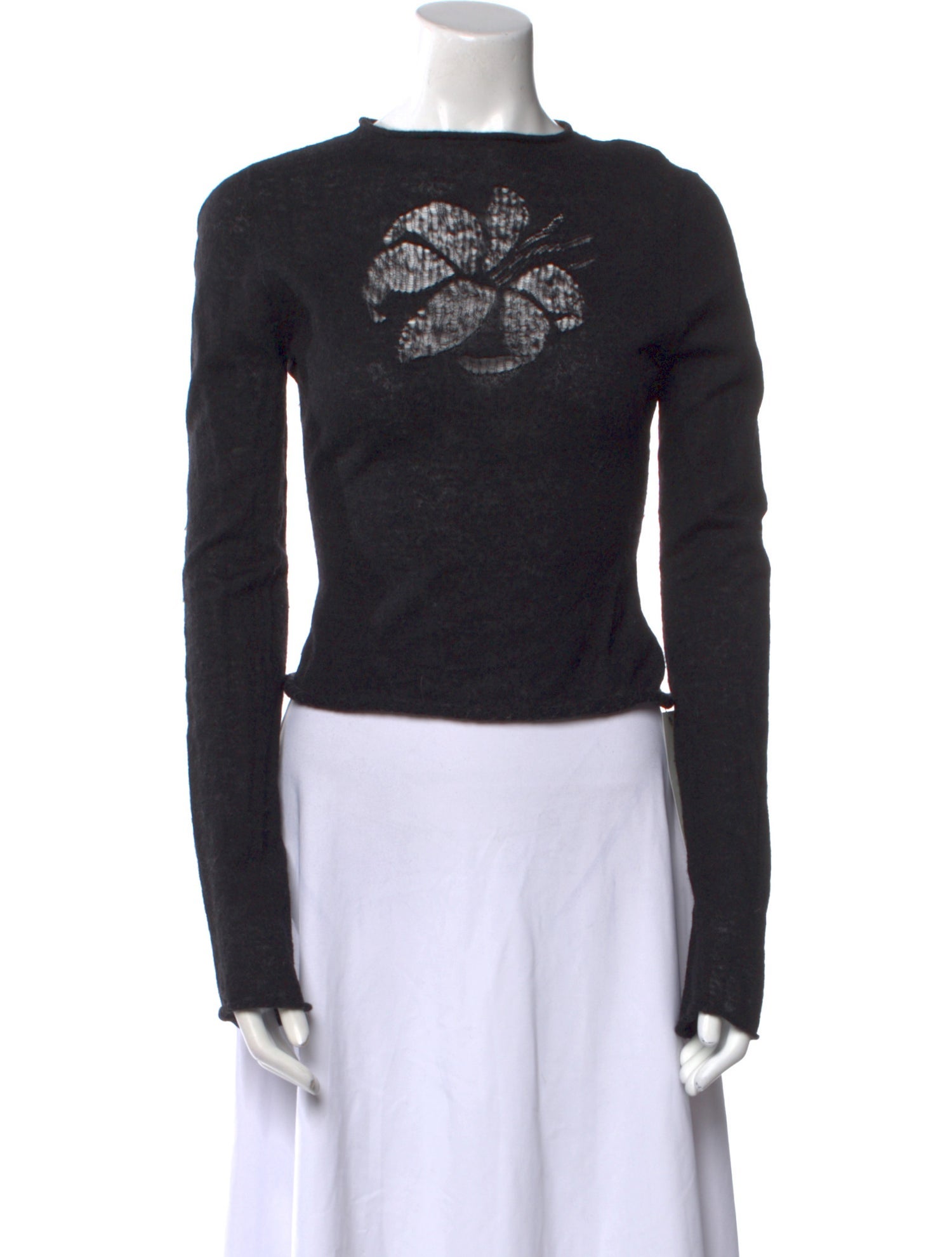 Tank Air Graphic Print Bateau Neckline Sweater