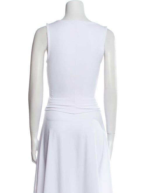 Tank Air Bateau Neckline Sleeveless Crop Top