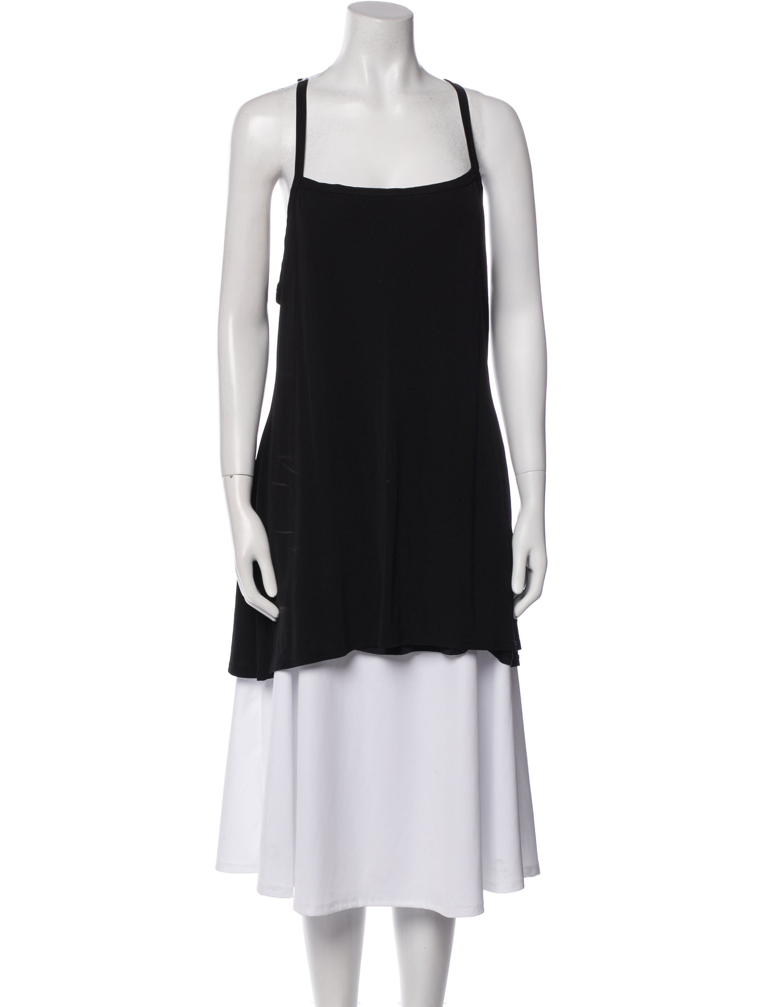 Tank Air Linen Square Neckline Tunic