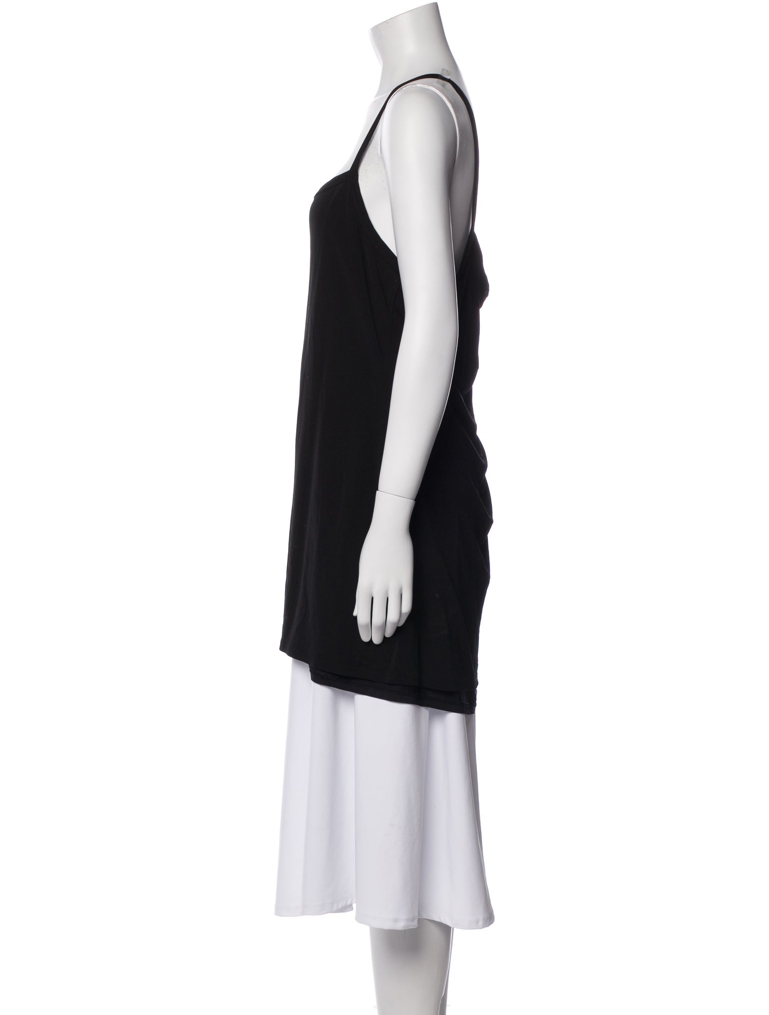 Tank Air Linen Square Neckline Tunic