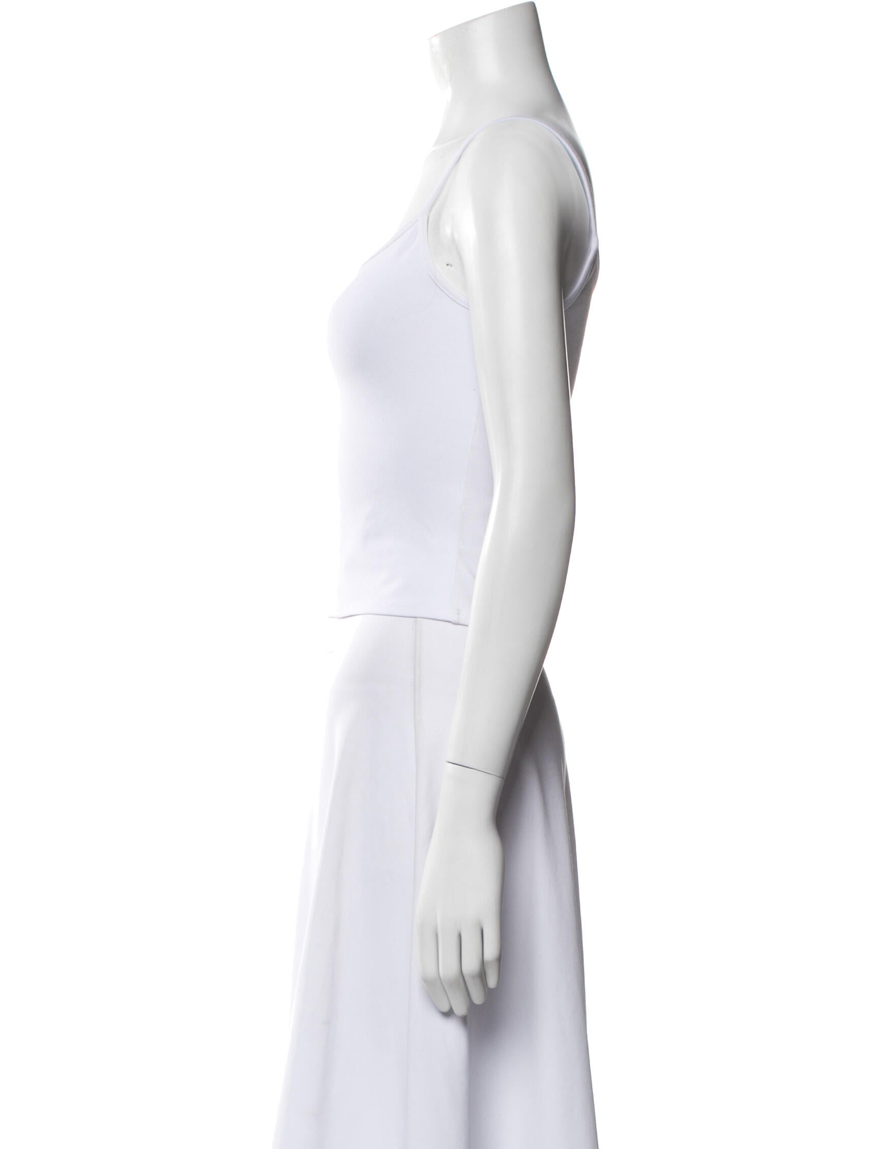 Tank Air Scoop Neck Sleeveless Crop Top