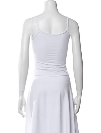 Tank Air Scoop Neck Sleeveless Crop Top