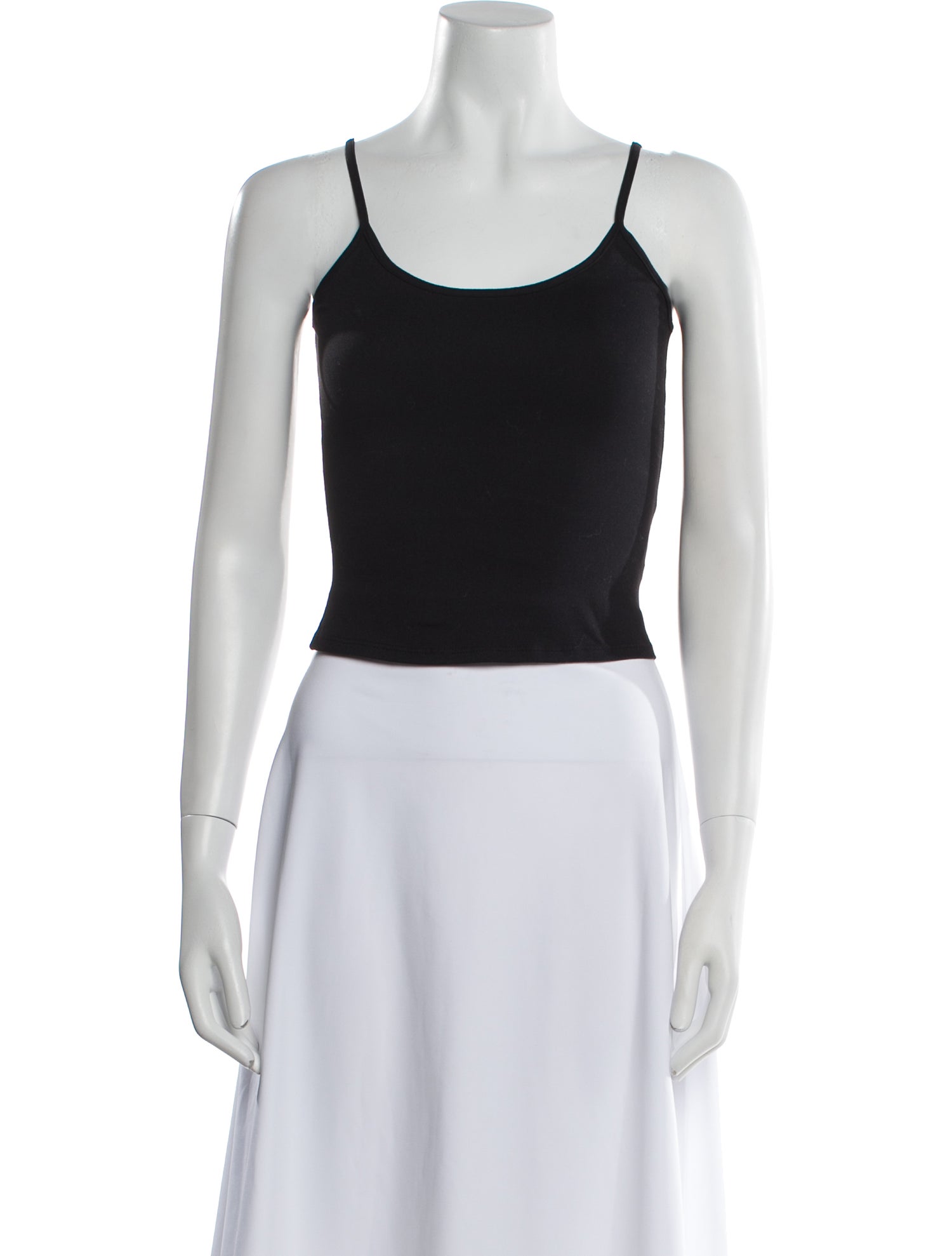 Tank Air Scoop Neck Sleeveless Crop Top