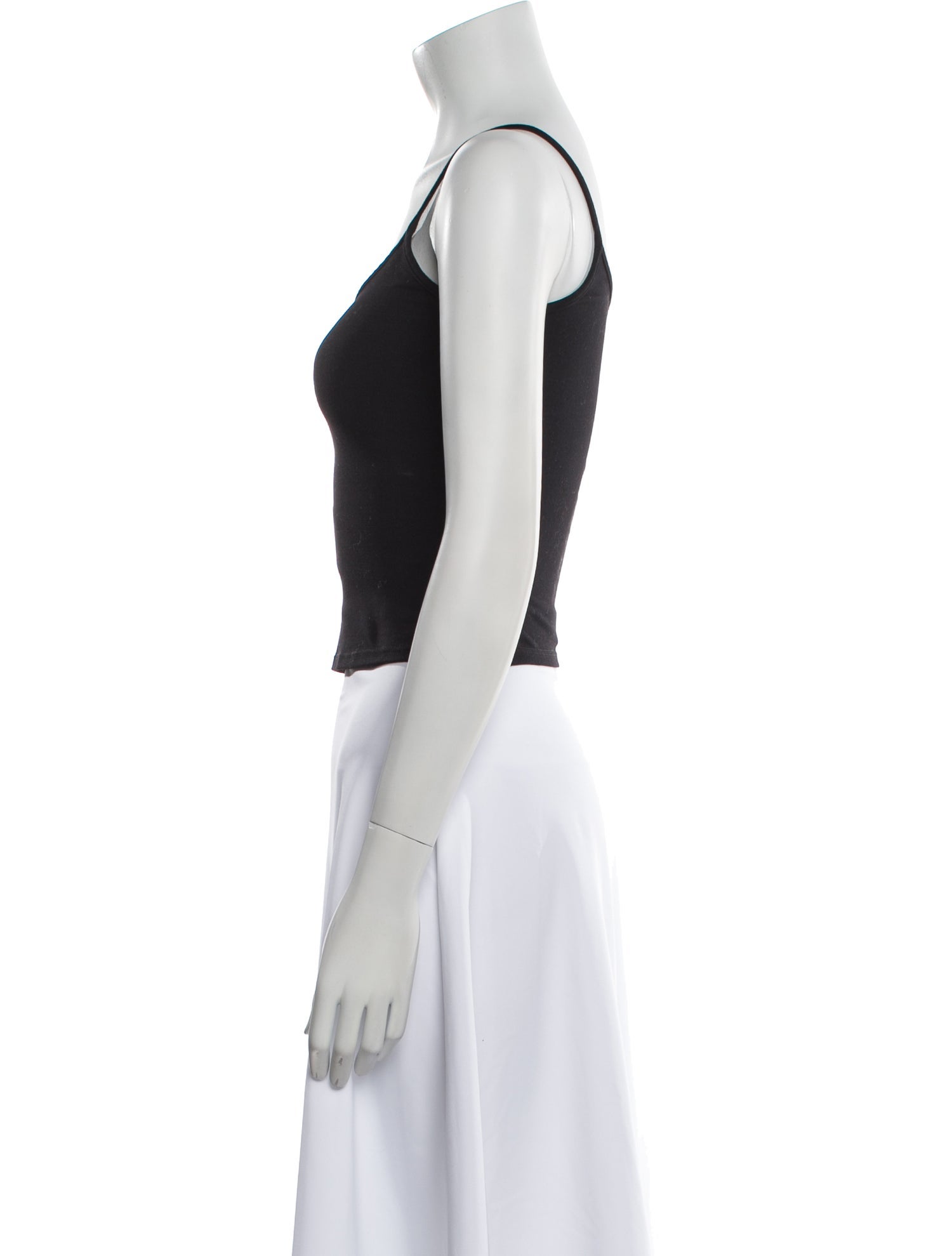 Tank Air Scoop Neck Sleeveless Crop Top
