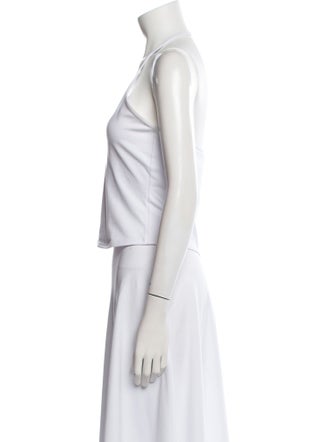 Tank Air Scoop Neck Sleeveless Top