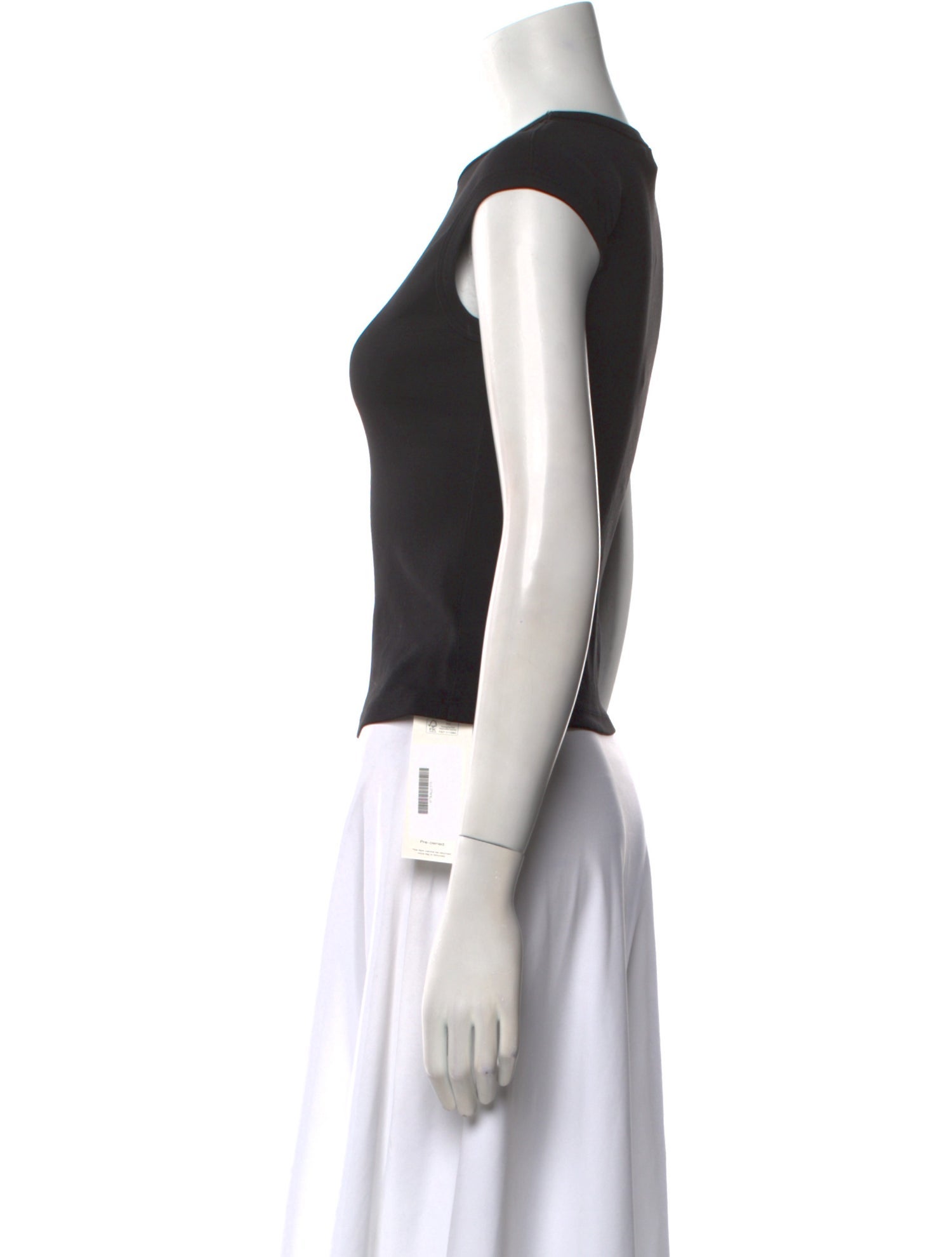 Tank Air Crew Neck Short Sleeve Crop Top