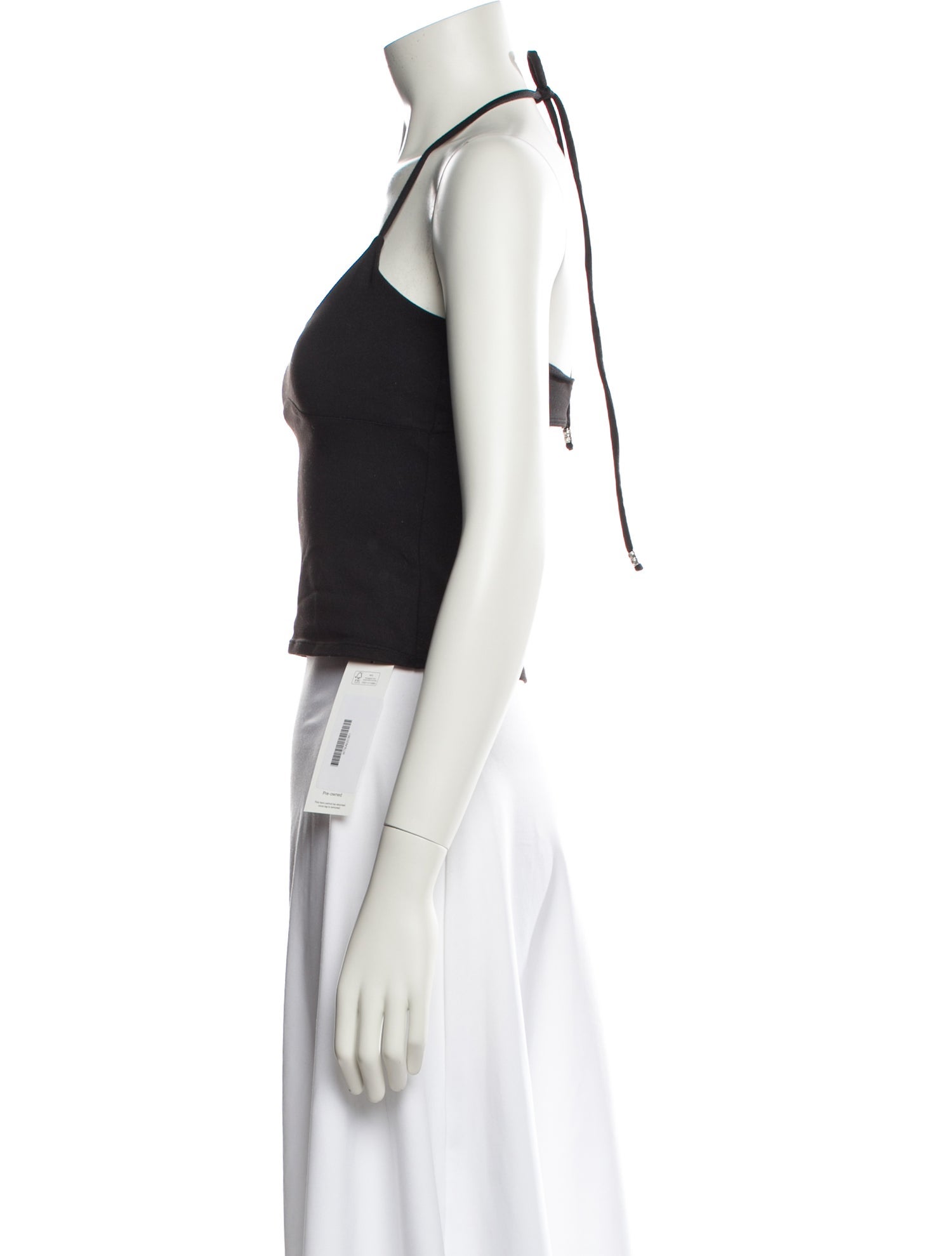 Tank Air Halterneck Sleeveless Crop Top