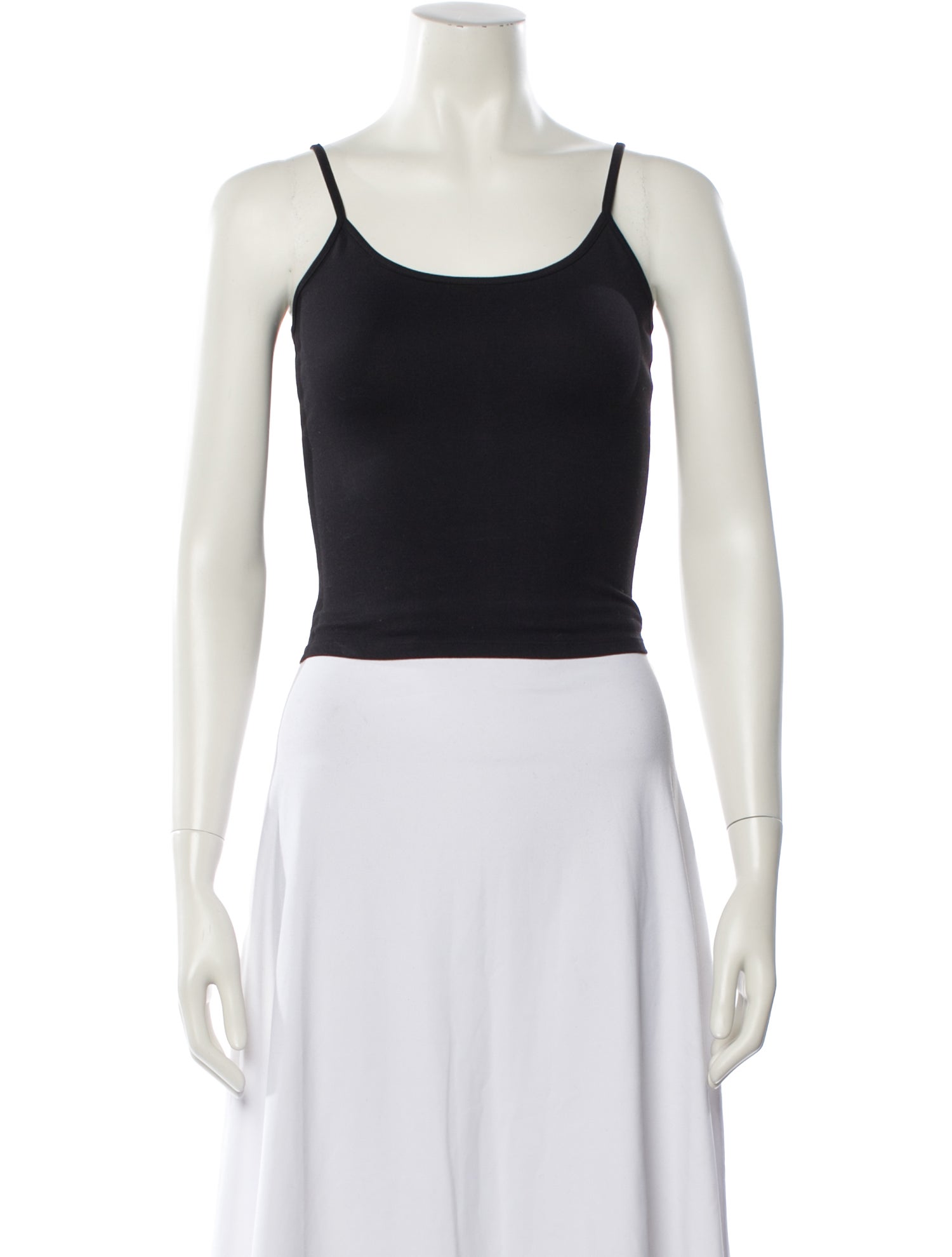 Tank Air Scoop Neck Sleeveless Crop Top